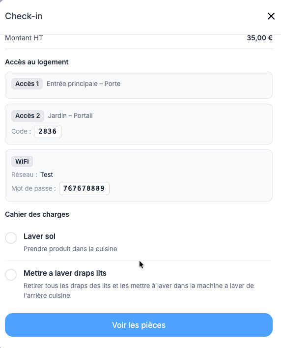 Interface accès et serrures connectées Biloki